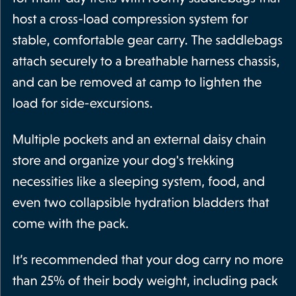 RuffWear Palisades Pack, size medium - Picture 9 of 9